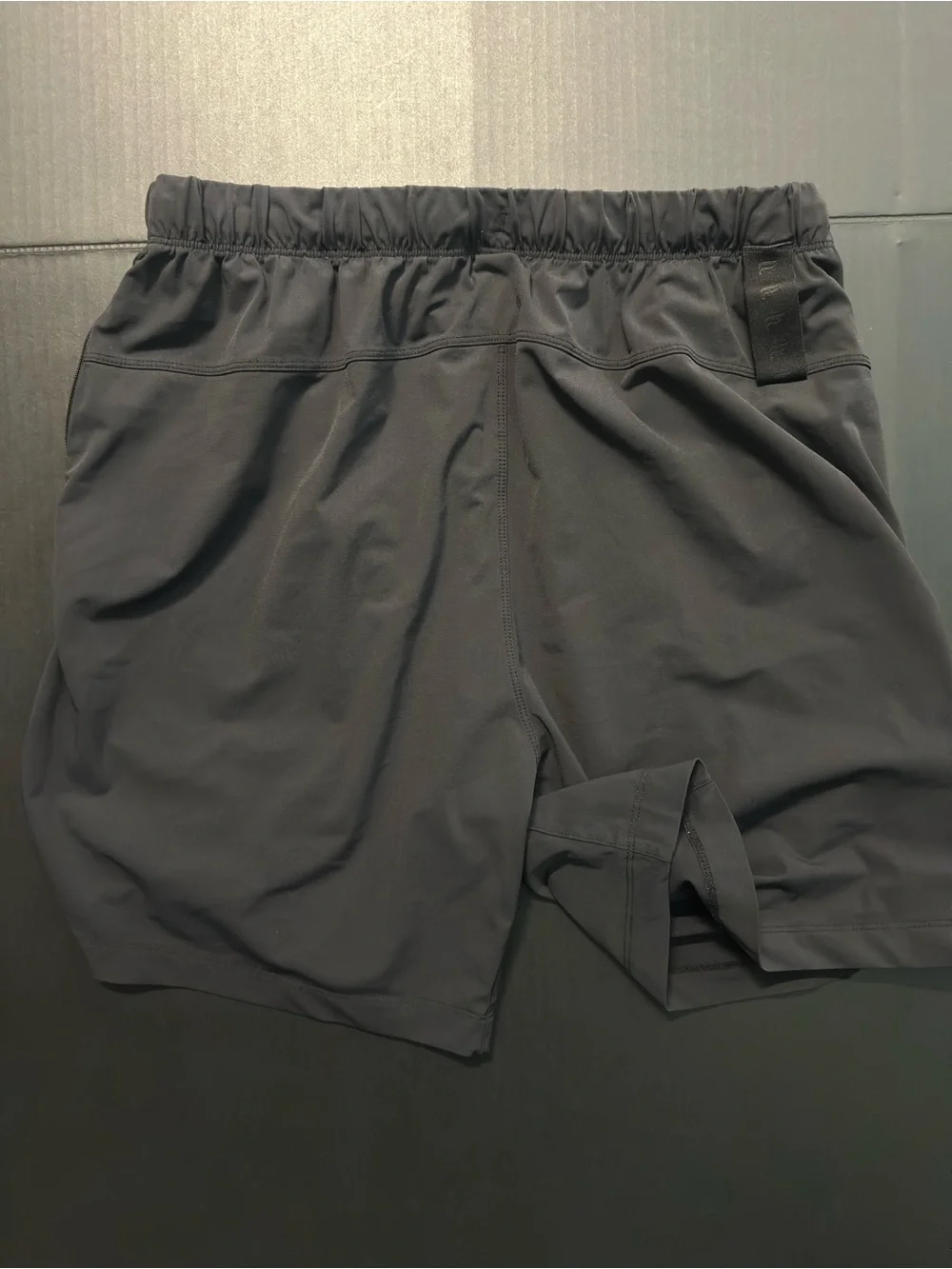 Fabletics Men's Athletic Shorts in Black with Reflective Logo